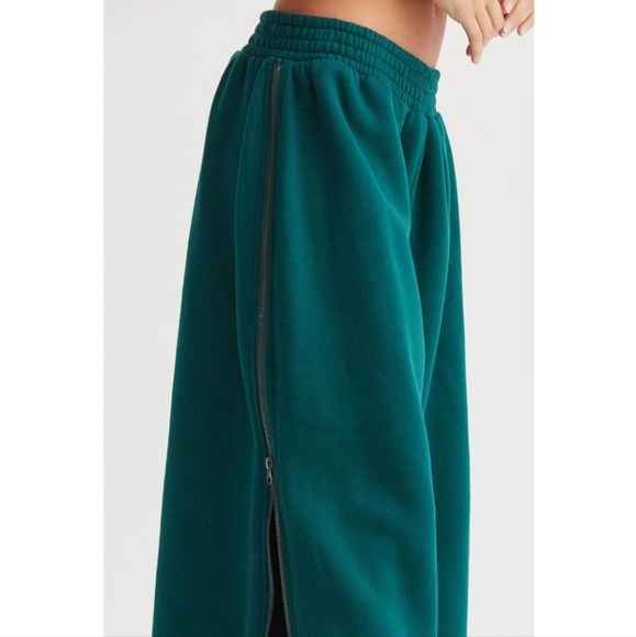 #836 🛑S,M,L Boho Chic Fabulous Wide-Leg Side Zipper Sweatpant - Picture 5 of 15